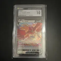 Pokemon Ho-Oh V 140/195 Silver Tempest CGC 10 Ultra Rare Holo English - Image 1