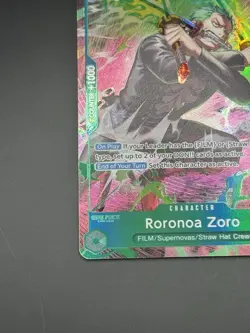 One Piece OP15 Roronoa Zoro OP13-037 TR Foil - (Treasure Rare) English Nm- Ex - Image 4