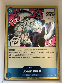 OP12-060 Boeuf Burst English R One Piece TCG Card Game - Image 1