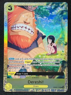 CARD ONE PIECE TCG - Dereshi Nico Robin OP09-117 Alternate Art NEAR MINT English - Image 1