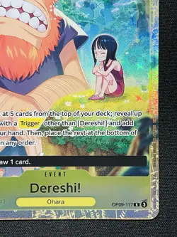 CARD ONE PIECE TCG - Dereshi Nico Robin OP09-117 Alternate Art NEAR MINT English - Image 5