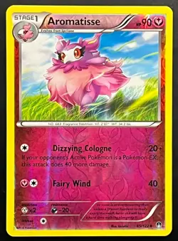 Aromatisse XY BREAKpoint UnCommon REVERSE HOLO Pokemon Card 85/122 - Image 1