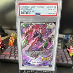 Goku Black Bandai Alternate Art Fusion World FS10-04 35000 PSA 10 DBS Card - Image 1