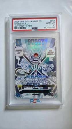 Cross Guild Alternate Art OP09-057 PSA 10 GEM MINT PRB02 One Piece Card Game - Image 1