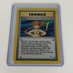 Pokemon Card Misty Gym Heroes Unlimited Holo Rare 18/132 NM+ - Image 1