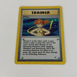 Pokemon Card Misty Gym Heroes Unlimited Holo Rare 18/132 NM+ - Image 2