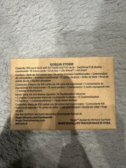 MTG Secret Lair Commander Deck: Goblin Storm Sealed In Hand Magic The Gathering - Image 4