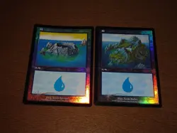 FOIL Lands lot Mercadian Masques Japanese x10 mtg SP,MP [FC] A - Image 3