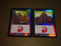 FOIL Lands lot Mercadian Masques Japanese x10 mtg SP,MP [FC] A - Image 5