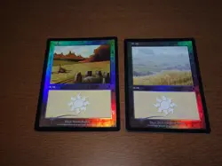 FOIL Lands lot Invasion Japanese x10 mtg SP,MP [FC] B - Image 2