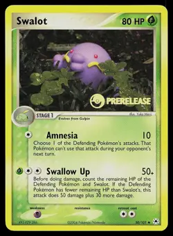 Pokemon Card - Swalot Hidden Legends 50/101 Uncommon Prerelease Promo - Image 1