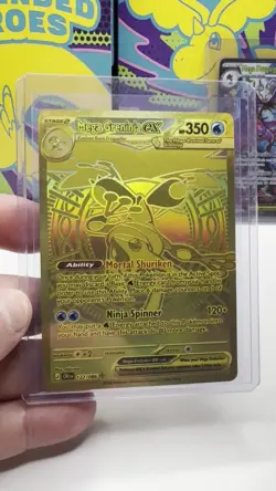 Mega Greninja EX 122/86 Gold Chaos Rising Mega Hyper Rare Pokemon Pack Fresh - Image 2