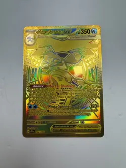 Mega Greninja EX 122/86 Gold Chaos Rising Mega Hyper Rare Pokemon Pack Fresh - Image 4