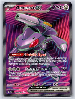 GENESECT EX 161/086 BLACK BOLT ULTRA RARE HOLO POKEMON NEAR MINT - Image 1