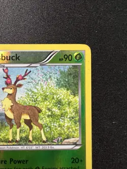 Sawsbuck 14/114 Rare Black & White Pokemon Reverse Holo Pokemon TCG - Image 3
