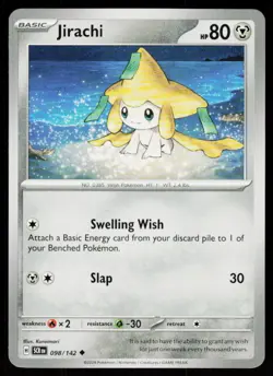 Jirachi 98/142 Uncommon Stellar Crown Pokemon Lightly Played - Image 1