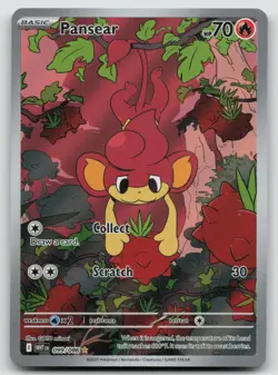 Pansear 099/086 Illustration Rare White Flare Pokemon Near Mint - Image 1
