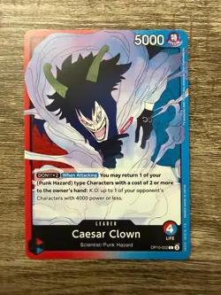 Caesar Clown Leader - OP10-002 - One Piece TCG: Royal Blood - English - Image 1