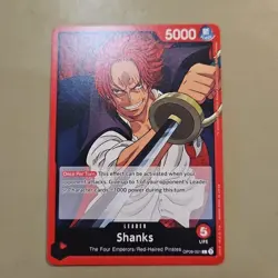 Shanks - NM OP09-001 - Leader - English - Near Mint - One Piece TCG CCG - Image 1