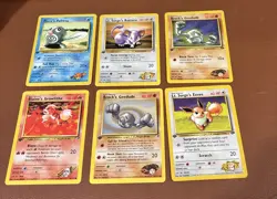 1st Edition Pokemon Card Lot x6 Vintage WOTC Gym Heroes Gym Challenge LP/NM - Image 1