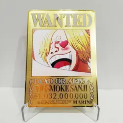 One Piece Sanji Metal Doujin Card Wanted Series 5 Goddess Stroy Waifu - Image 1