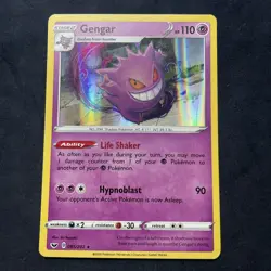 Pokemon Gengar 85/202 Holo Rare LP+ Sword & Shield TCG Card - Image 1
