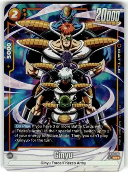 Ginyu FB01-109 SR Dragon Ball Fusion World Super Card - Image 1