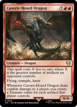 MTG - Cavern-Hoard Dragon - Lord of the Rings Commander - Magic the Gathering - Image 1