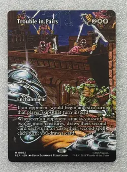 NM/MINT Trouble in Pairs (Borderless) TMNT Source Material Regular - Image 1