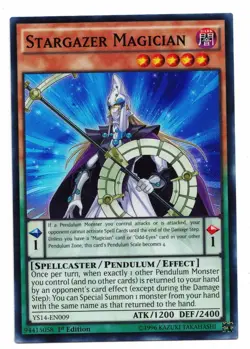 Yu-Gi-Oh Card: Stargazer Magician YS14-EN009 Super Rare 1st Edition! NM - Image 1