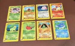 x8 Pokemon TCG E-Reader Lot Expedition LP/NM (Chikorta, Ponytail, etc) - Image 1