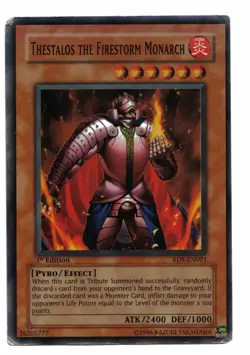 Yu-Gi-Oh Card: Thestalos the Firestorm Monarch RDS-EN021 Super Rare 1st Ed! PL - Image 1