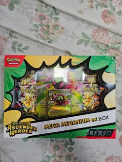 Pokemon TCG: Mega Evolution Ascended Heroes Mega Meganium Ex Box New and Sealed - Image 1