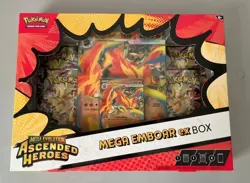 Pokemon (TCG): Mega Evolution Ascended Heroes Mega Emboar ex Box (New & sealed) - Image 1