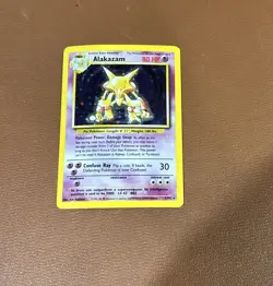 Alakazam ⭐ 1/102 Holo Rare Base Set Unlimited 1999 Pokemon LP - Image 1