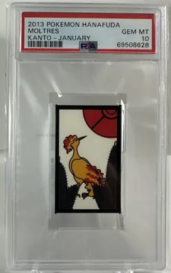 2013 POKEMON HANAFUDA KANTO JANUARY MOLTRES PSA 10 - Image 1