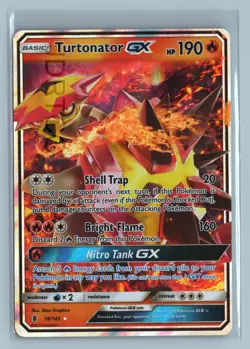Pokemon Sun & Moon Guardians Rising 18/145 Turtonator GX - Image 1