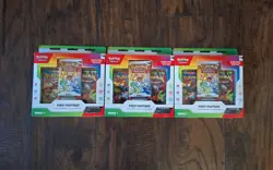 Pokemon TCG First Partner Illustration Collection Series 1 Box Lot x3 Sealed - Image 1