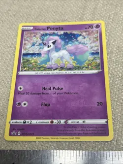 Pokemon TCG Card Game Galarian Ponyta Swsh013 Holo Promo General Mills Cereal - Image 1