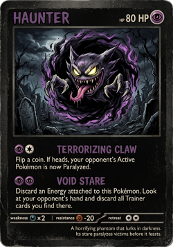 Pokemon Haunter Horror Custom Card - Image 1
