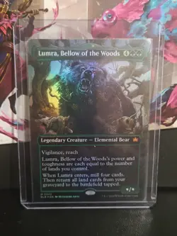 Lumra, Bellow of the Woods (Borderless) (0342) Bloomburrow Foil - Image 1
