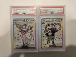 2025 POKEMON SVP EN-SV BLACK STAR PROMO#175(Espeon) & #176(Umbreon) Both psa 10! - Image 1
