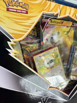 Pokemon TCG Boltund V Box Collection Factory Sealed New Sword & Shield wear box - Image 2