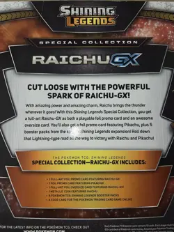 ✅ Pokemon TCG Shining Legends Special Collection: Raichu GX - Shining Legends 🔥 - Image 4