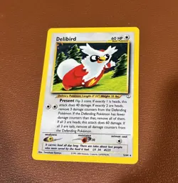 Pokemon TCG Delibird 5/64 - Holo Rare - Neo Revelation - Unlimited - NM - Image 1