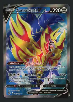Zamazenta V 163/172 Brilliant Stars Ultra Rare Pokemon TCG - Image 1