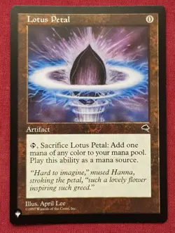 Magic The Gathering MYSTERY BOOSTER MB1 LOTUS PETAL artifact card MTG - Image 1