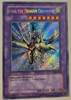 Yu-Gi-Oh Gaia The Dragon Champion LOB-125 Ultra Rare Unlimited LP - Image 1