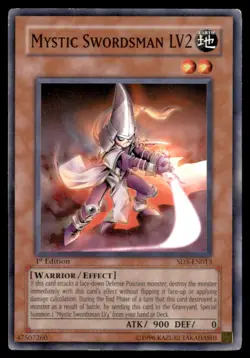 Yu Gi Oh! Mystic Swordsman LV2 SD5 EN013 SD5 1st Edition Regular - Image 1