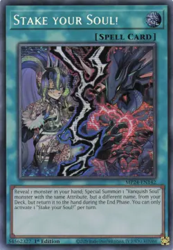 Yugioh MP24-EN142 - Stake your Soul! - Secret Rare - Image 1
